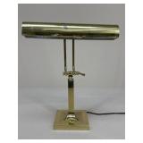 Vintage Brass-Tone Adjustable Desk Lamp