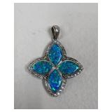 Sterling Silver & Opal Pendant