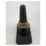 Sz 7 10k Gold Praisiolite Ring