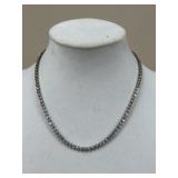 Sterling Silver Necklace w/ Stones