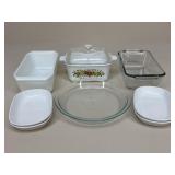 Anchor/Corningware/Pyrex Bakeware Assortment /8pc