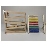Wooden Ball Drop Toy & IKEA Abacus For Kids