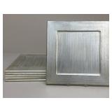 Metallic Wood Chargers / 6 pc
