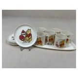 Disney "Winnie The Pooh" Plates, Cups, & Tray