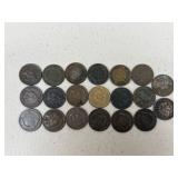 Indian Head Pennies/ 20 pc