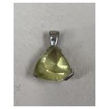 Sterling Silver & Stone Pendant