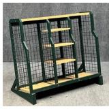 Painted Metal & Wood Golf Bag Organizer
