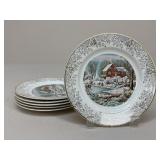 Homer Laughlin Plates / 6 pc