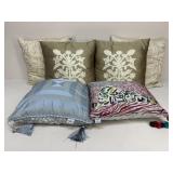 Assorted Pillows - Waterford, etc. - 6 pc