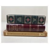 Vintage Leather Bound Books/ 3 pc
