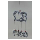 Carson States Metal Heart Wind Chime
