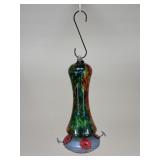 Art Glass Hummingbird Feeder