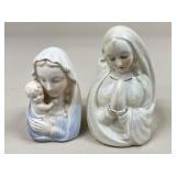 Ceramic "Madonna & Child" Vases