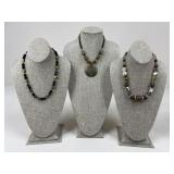 Tigers Eye Necklaces/ 3 pc