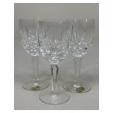 Waterford Lismore Claret Glasses / 3 pc