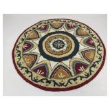 3ï¿½ Round Woven Rug