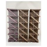 Wooden Wine Racks / 3 pc