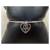 James Avery Sterling Silver A&M Bracelet
