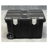 Blue Hawk Rolling Trunk w/ Extendable Handle