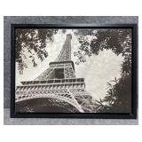 B&W Eiffel Tower Print on Panel by Matty Jasperson