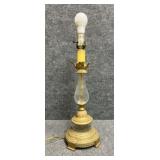 Metal & Glass Table Lamp