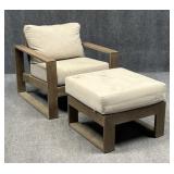 Outdoor Arm Chair w/ Ottoman