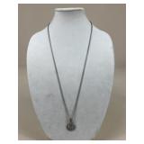 Sterling Silver & 18k Gold Necklace w/ Pendant