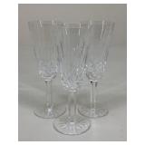Waterford Lismore Champagne Flutes / 3 pc