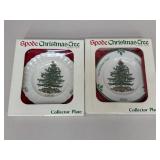 Spode Christmas Tree Collector Plates / 2 pc