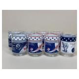 NASA Apollo 11/13/14 Commemorative Glasses / 8 pc