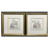 Pair of Powder Room Prints