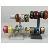 Bangle Bracelets / 16 pc