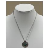 Sterling Silver Necklace w/ Stone