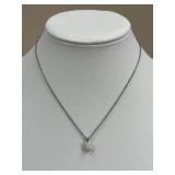 Sterling Silver Necklace w/ Opal