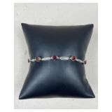 Sterling Silver & Gemstone Bracelet