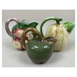 Fruit Pitchers / 3 pc