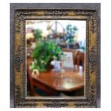 Large Framed Beveled Mirror