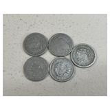 Liberty V Nickels / 5 Coins
