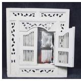 Painted Wood Mirror