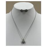 Sterling Silver Necklace & Earring Set