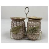 Tea & Coffee Canisters w/ Holder