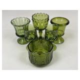 Green Tone Glassware / 6 pc