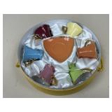 GNA Porcelain Tea Cups & Saucers / 6 pc