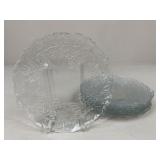 Pressed Glass Plates / 8 pc
