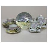 Lusterware "Cherry Blossom" China / 12 pc