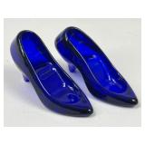 Cobalt Blue Glass Shoes