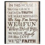 Painted Sign on Wood