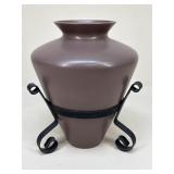 Large Ceramic Vase w/ Stand