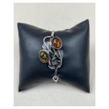 Sterling Silver Bracelet w/ Insets