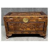 Carved Camphor Wood Trunk